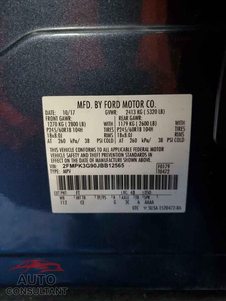 FORD EDGE 2018 - 2FMPK3G90JBB12565