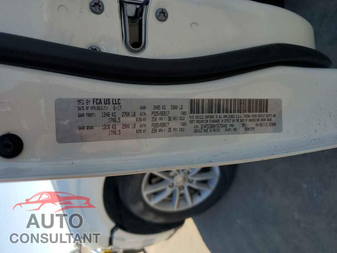 DODGE JOURNEY 2017 - 3C4PDCBB8HT675449