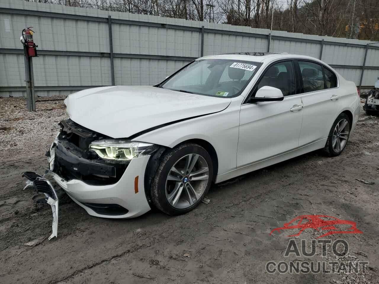 BMW 3 SERIES 2017 - WBA8D9G53HNU60472