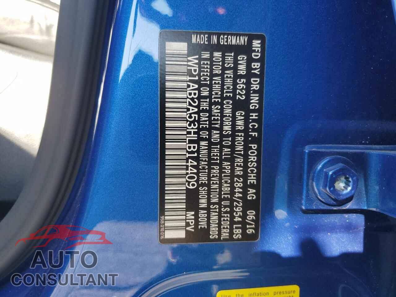 PORSCHE MACAN 2017 - WP1AB2A53HLB14409