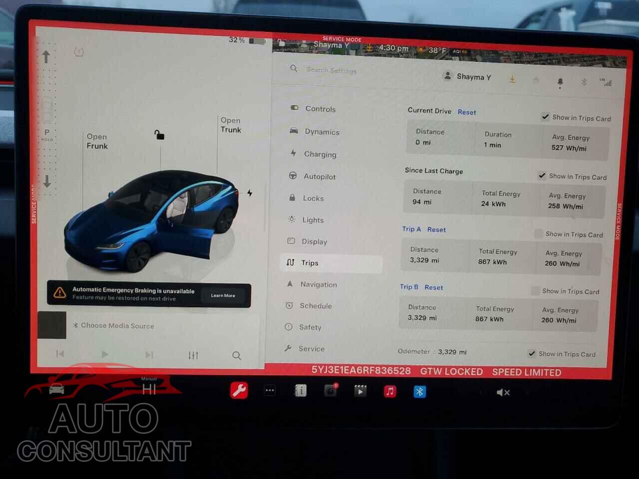 TESLA MODEL 3 2024 - 5YJ3E1EA6RF836528