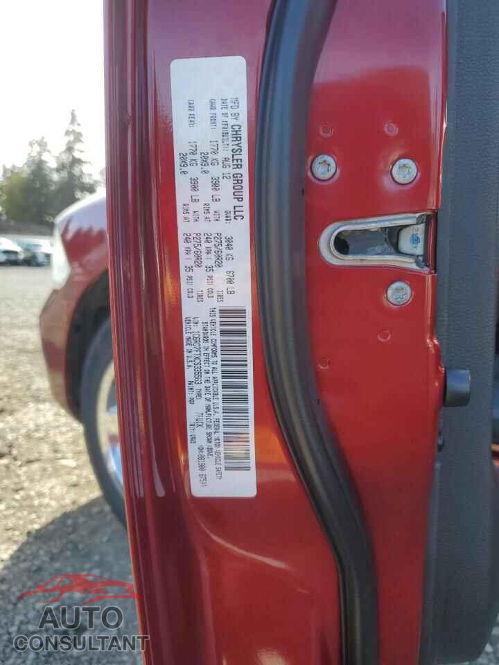 DODGE RAM 1500 2012 - 1C6RD7FTXCS335563