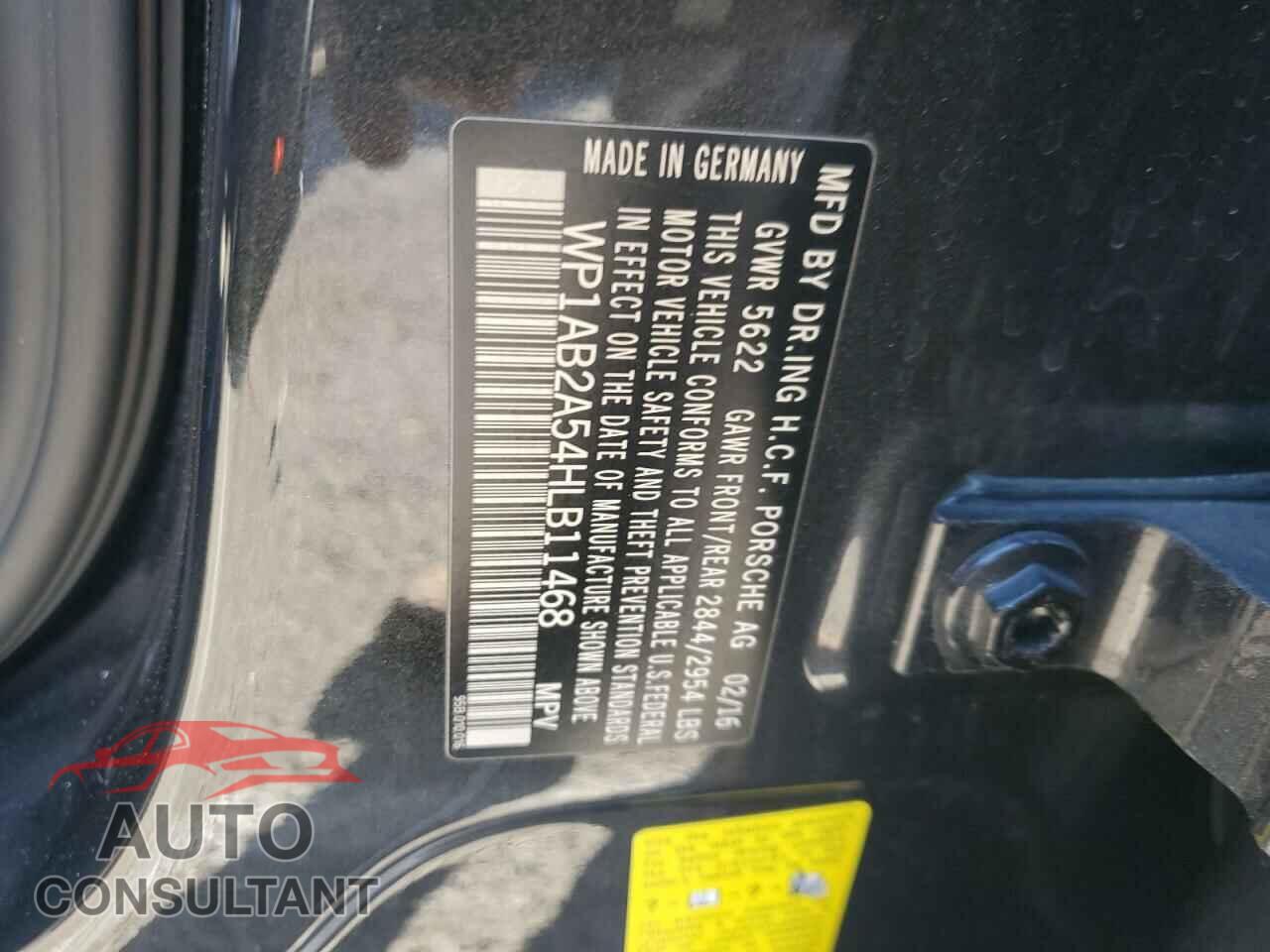 PORSCHE MACAN 2017 - WP1AB2A54HLB11468