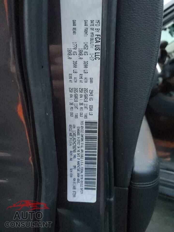 DODGE DURANGO 2017 - 1C4RDJAG7HC766749
