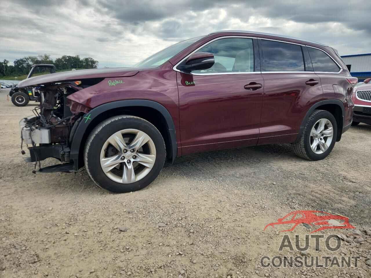 TOYOTA HIGHLANDER 2015 - 5TDDKRFH6FS089690