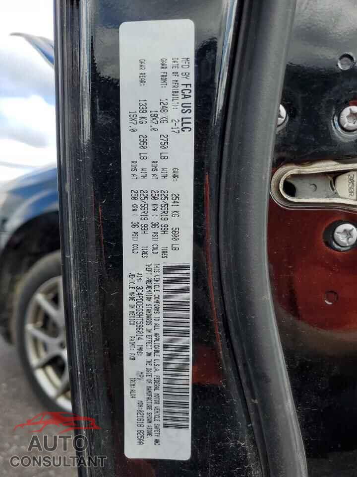 DODGE JOURNEY 2017 - 3C4PDDEG9HT596014