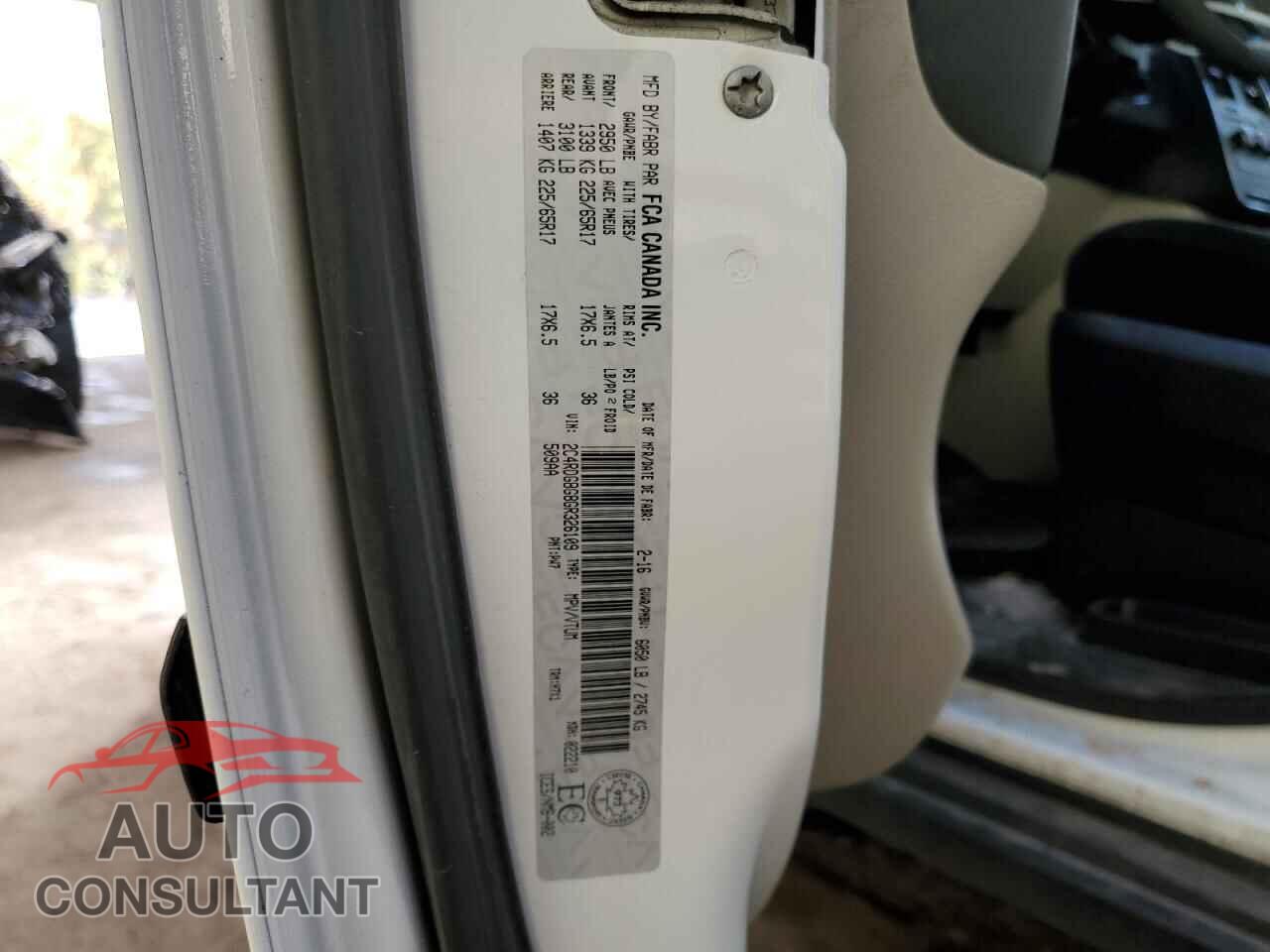 DODGE CARAVAN 2016 - 2C4RDGBG8GR326109