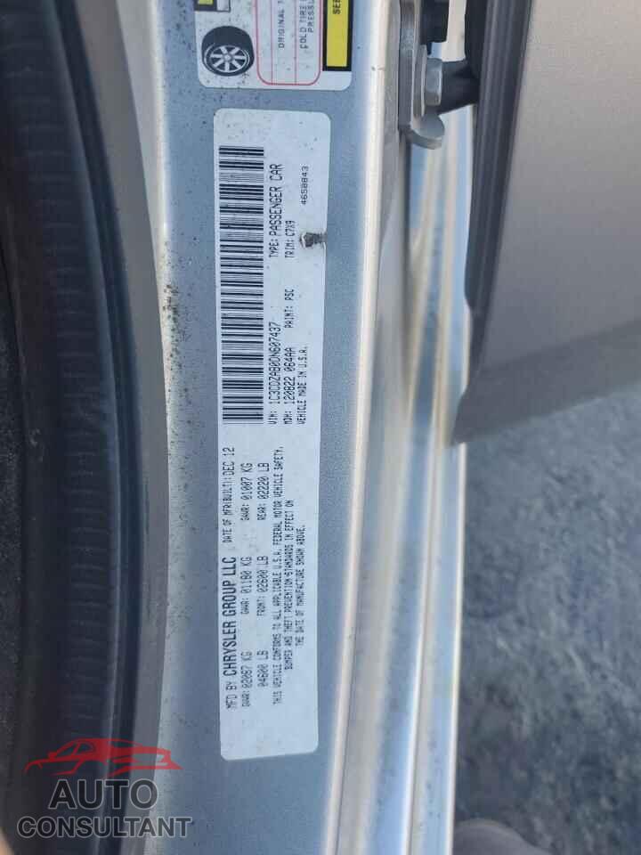 DODGE AVENGER 2013 - 1C3CDZAB0DN607437