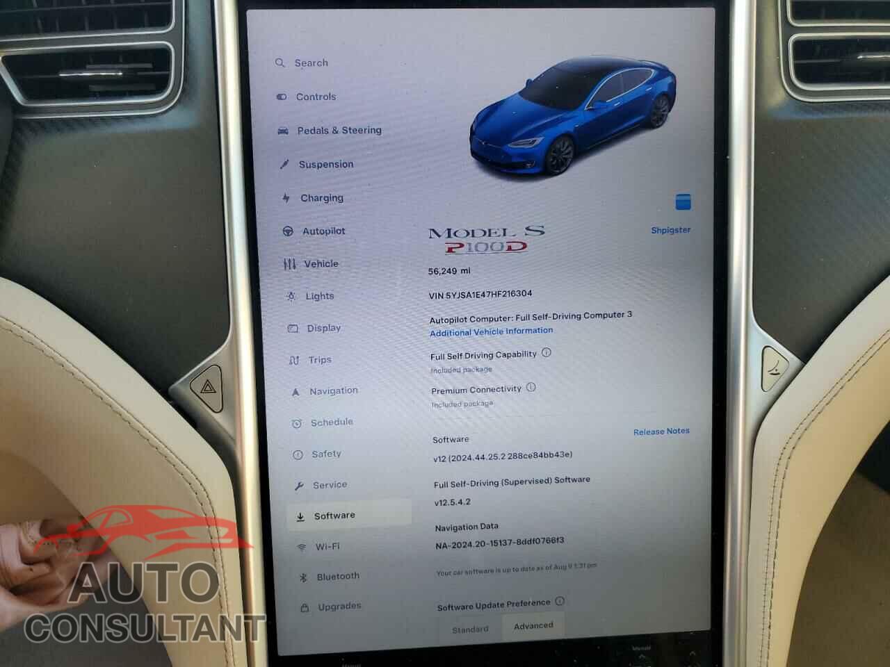 TESLA MODEL S 2017 - 5YJSA1E47HF216304