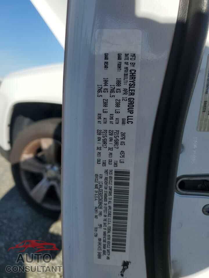 JEEP COMPASS 2012 - 1C4NJDEB2CD638428