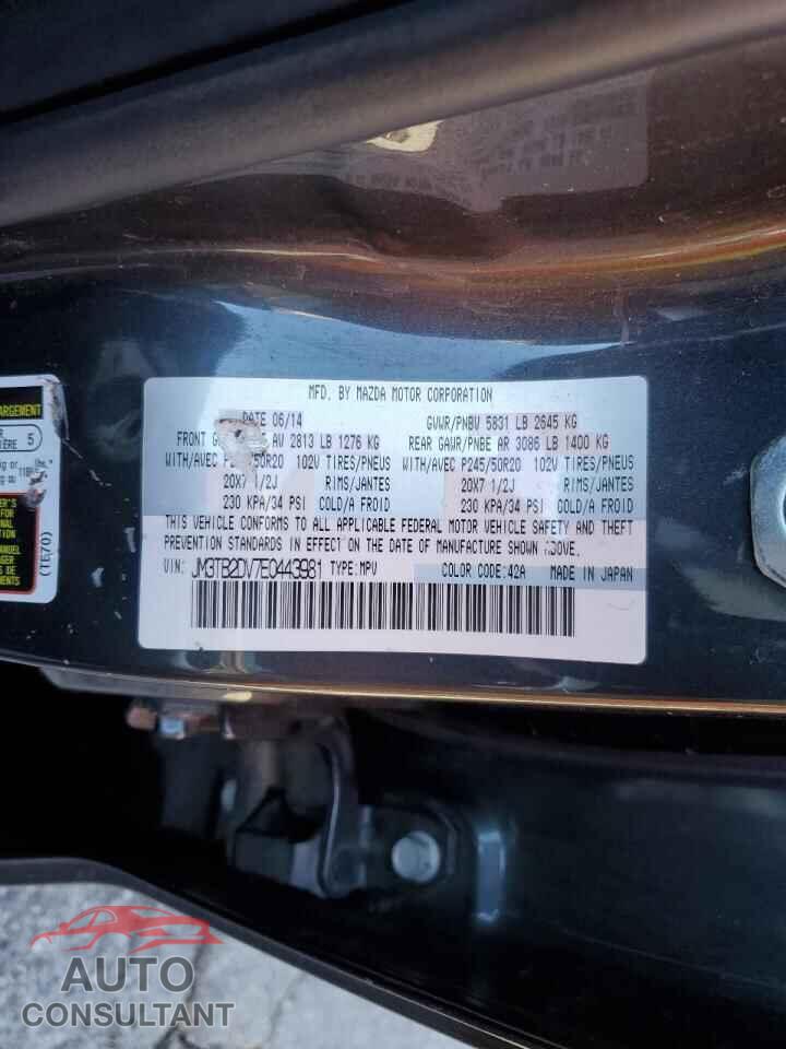 MAZDA CX-9 2014 - JM3TB2DV7E0443981