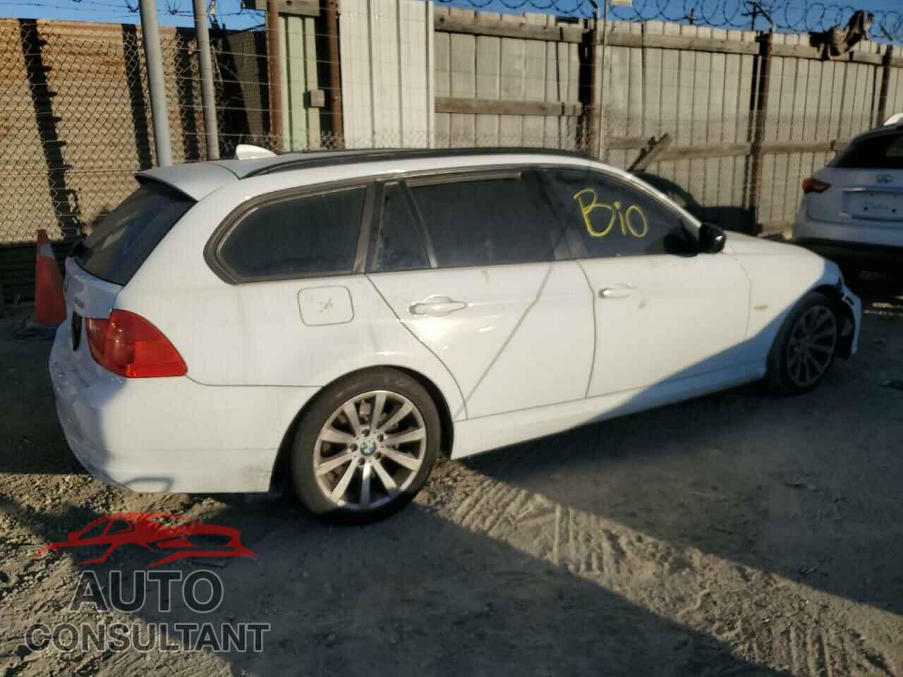 BMW 3 SERIES 2012 - WBAUT9C58CA192235