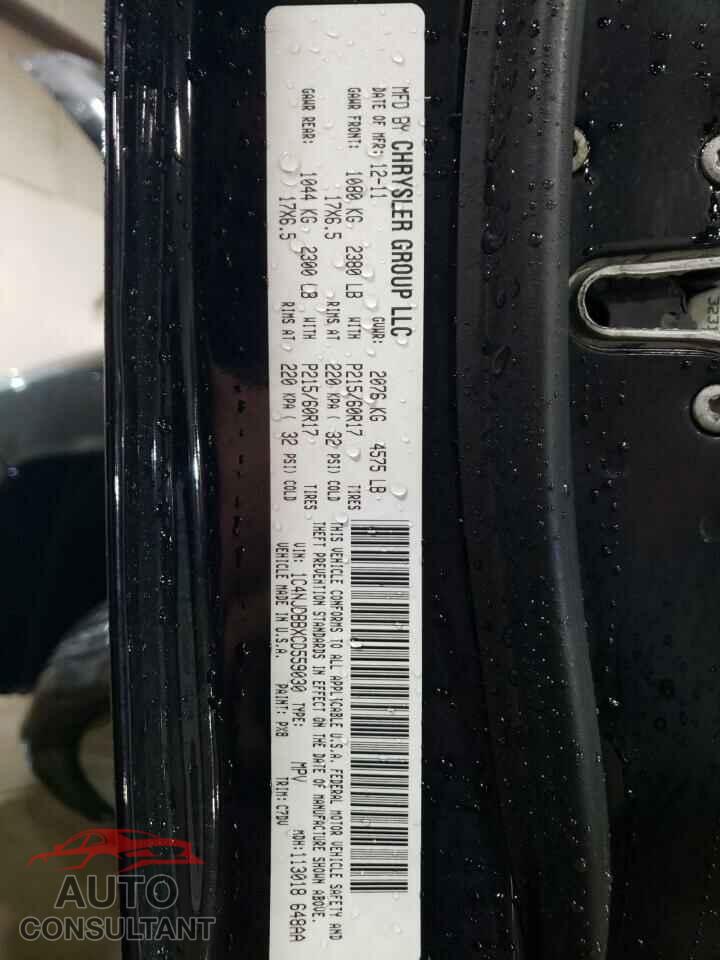 JEEP COMPASS 2012 - 1C4NJDBBXCD559030