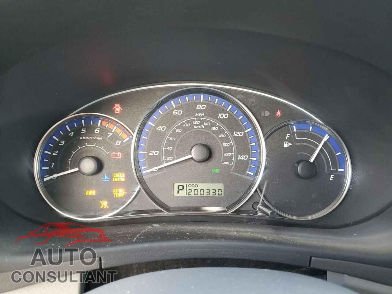 SUBARU FORESTER 2010 - JF2SH6DC4AH787600