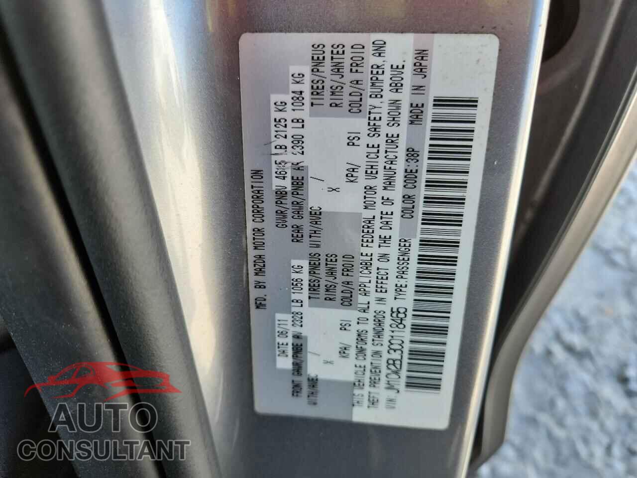 MAZDA 5 2012 - JM1CW2BL3C0118465