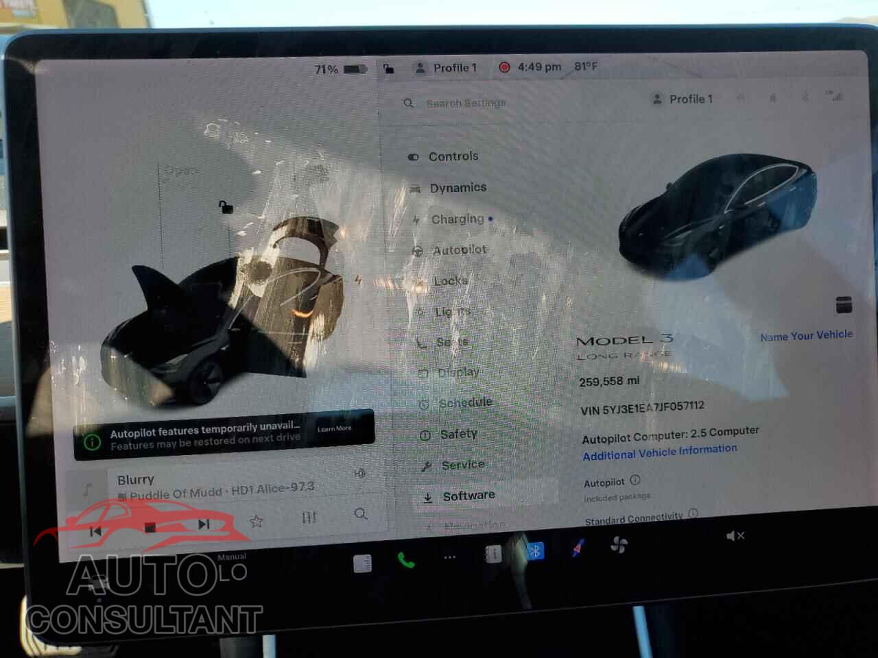 TESLA MODEL 3 2018 - 5YJ3E1EA7JF057112