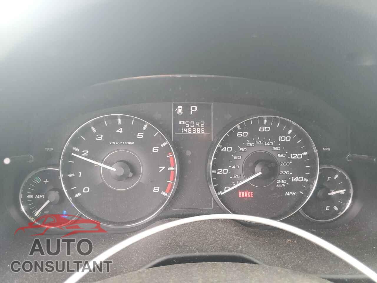 SUBARU OUTBACK 2012 - 4S4BRBCC8C3236362