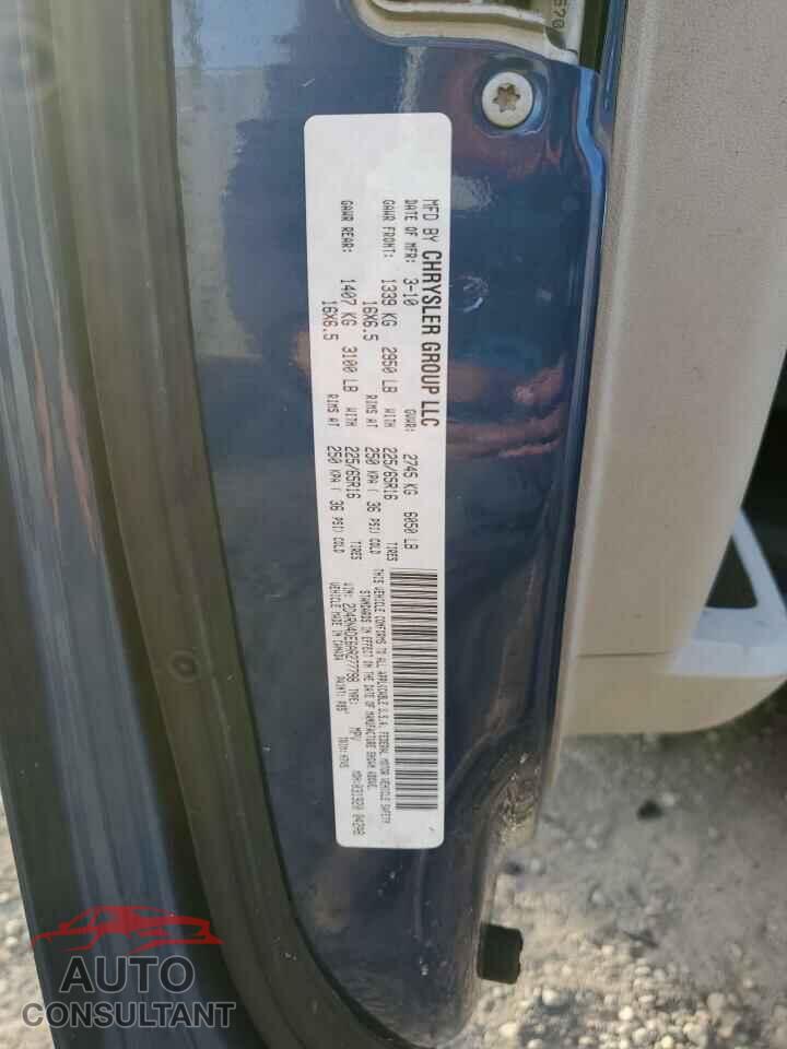 DODGE CARAVAN 2010 - 2D4RN4DE6AR277798
