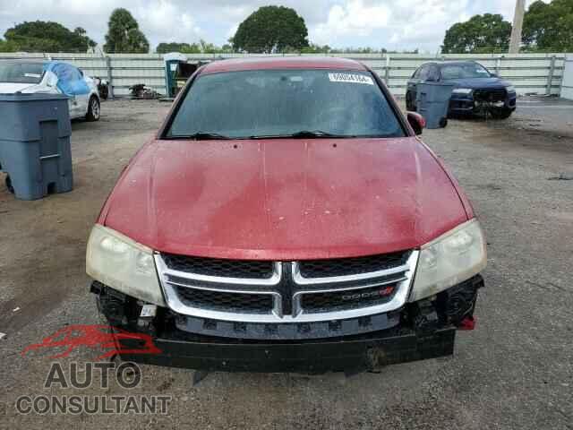 DODGE AVENGER 2012 - 1C3CDZCB0CN290819