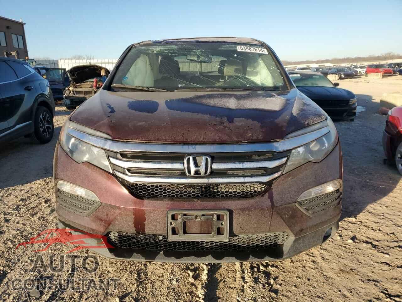 HONDA PILOT 2017 - 5FNYF6H52HB084386