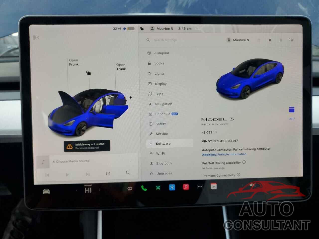 TESLA MODEL 3 2018 - 5YJ3E1EA9JF155767