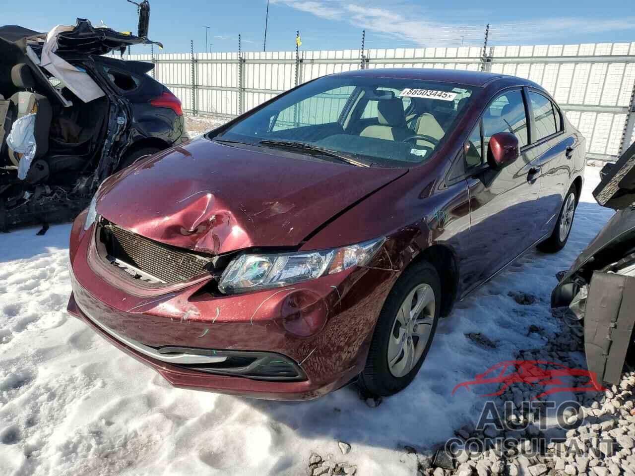 HONDA CIVIC 2013 - 19XFB2F50DE080741