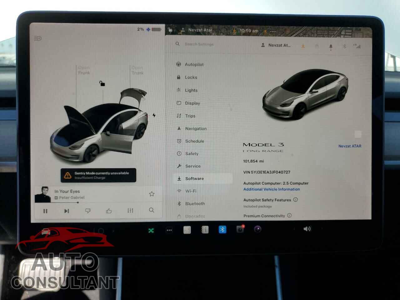 TESLA MODEL 3 2018 - 5YJ3E1EA3JF040727