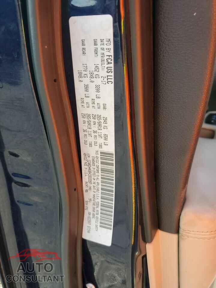 DODGE DURANGO 2017 - 1C4RDHAG8HC833397