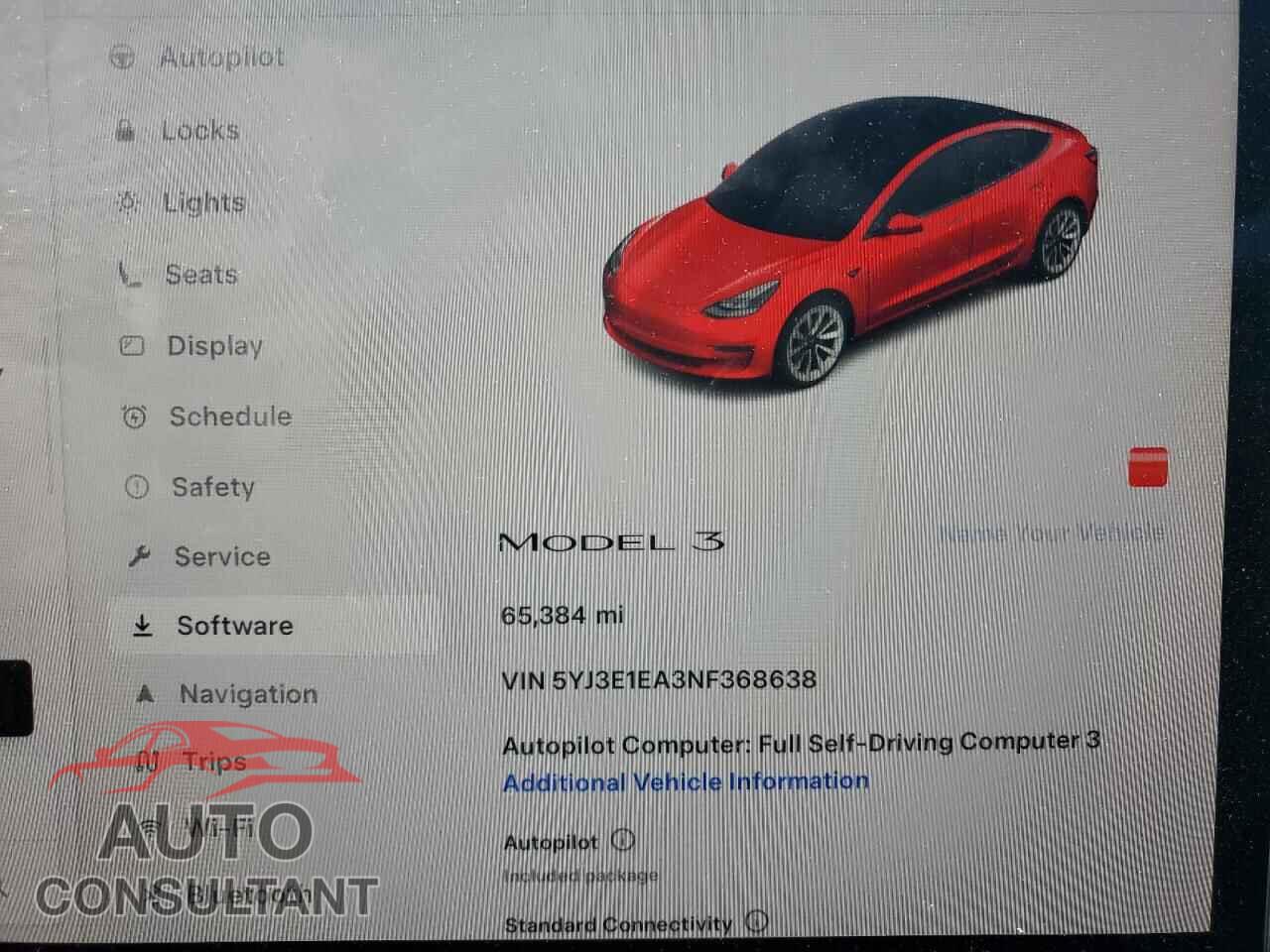 TESLA MODEL 3 2022 - 5YJ3E1EA3NF368638