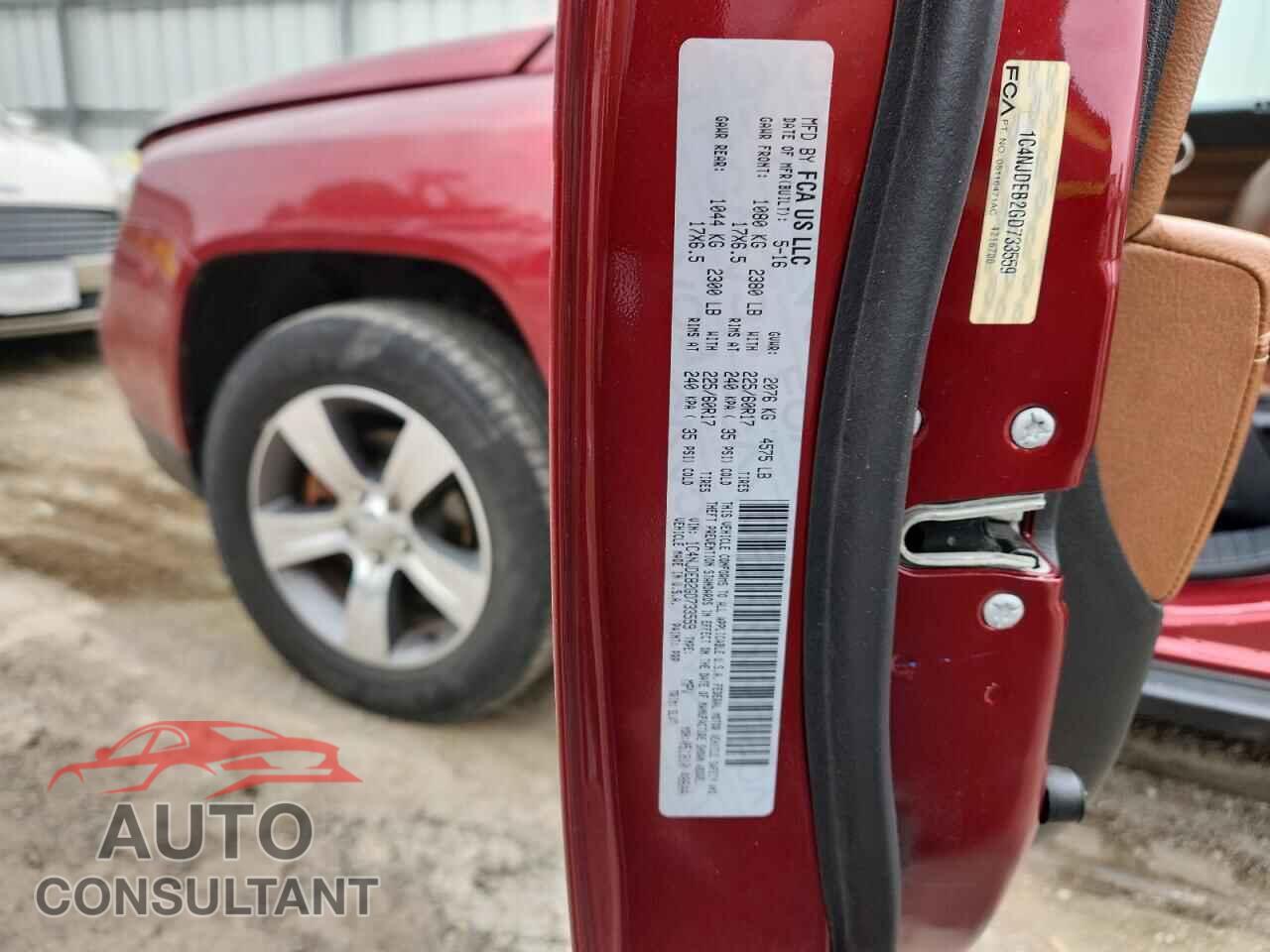 JEEP COMPASS 2016 - 1C4NJDEB2GD733559