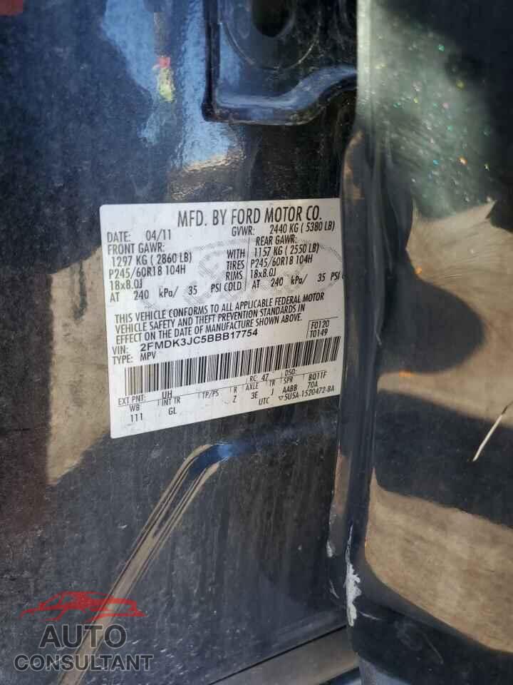 FORD EDGE 2011 - 2FMDK3JC5BBB17754