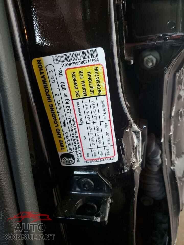 FORD TAURUS 2013 - 1FAHP2E80DG211694