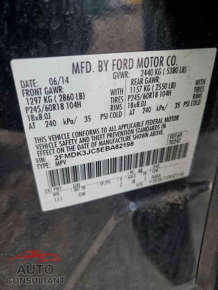 FORD EDGE 2014 - 2FMDK3JC5EBA82198