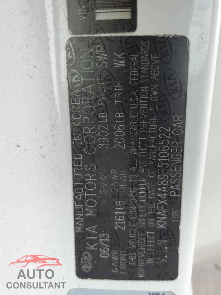 KIA FORTE 2014 - KNAFX4A89E5106522