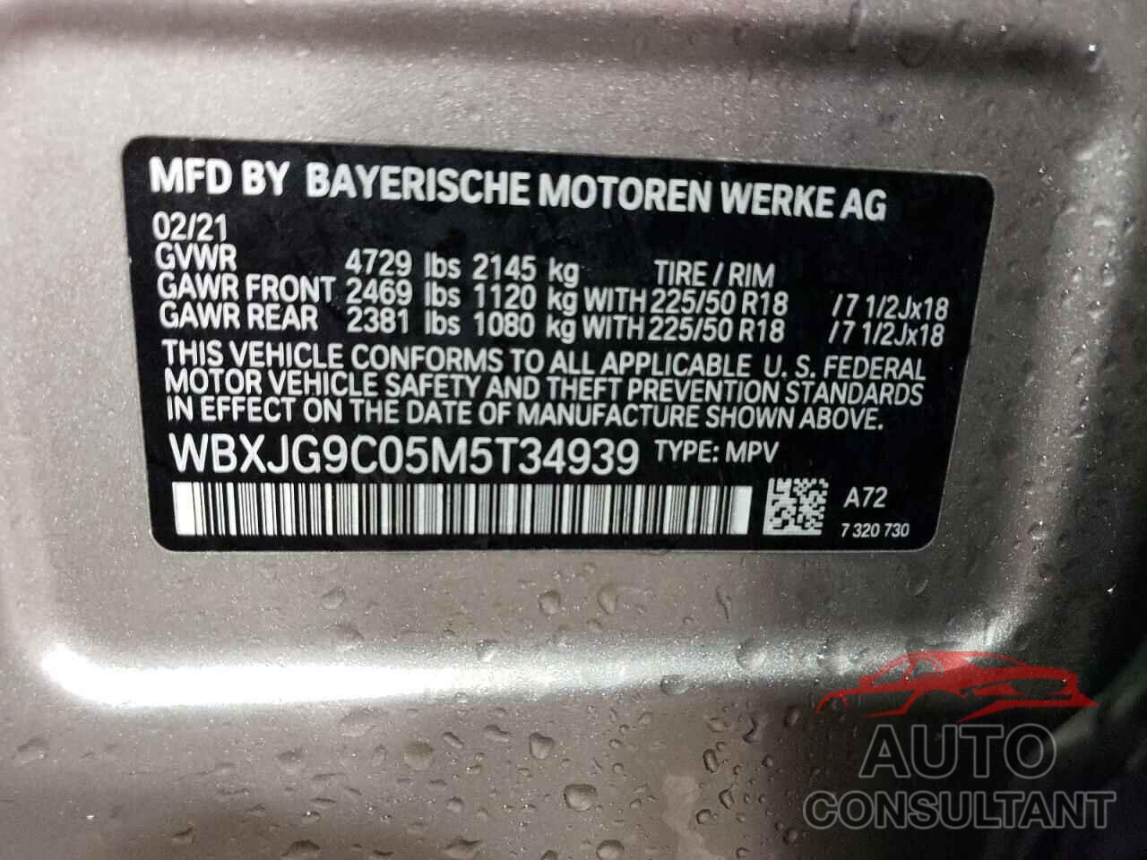 BMW X1 2021 - WBXJG9C05M5T34939