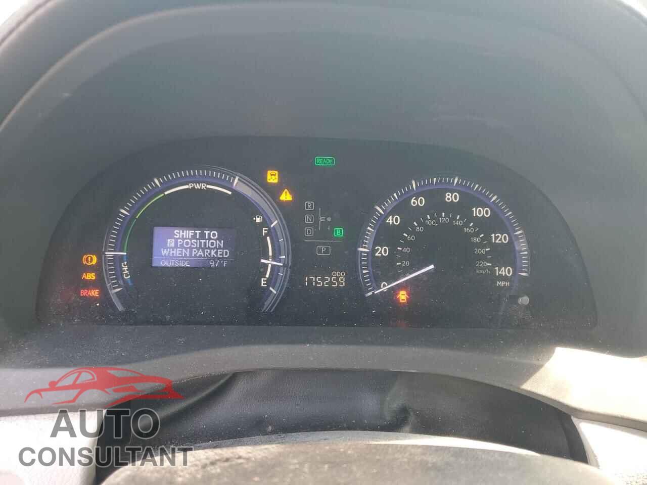 LEXUS HS 2010 - JTHBB1BAXA2006794
