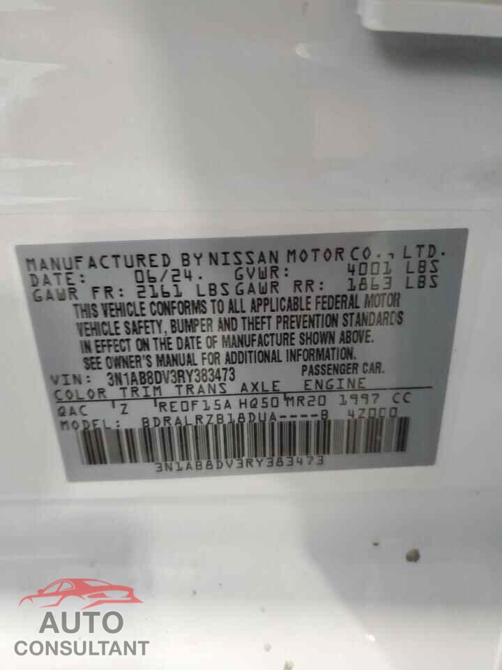 NISSAN SENTRA 2024 - 3N1AB8DV3RY383473