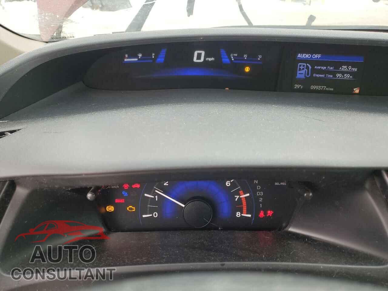 HONDA CIVIC 2013 - 19XFB2F59DE097439