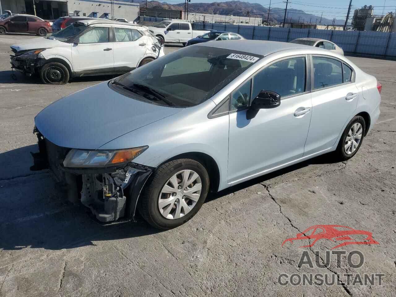 HONDA CIVIC 2012 - 19XFB2F56CE303220