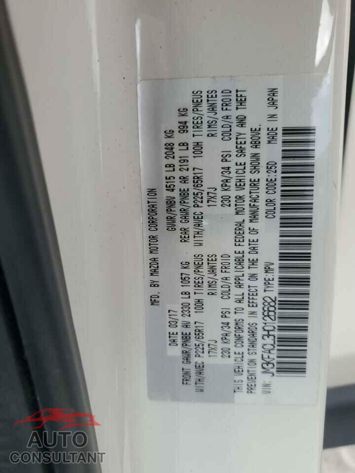 MAZDA CX-5 2017 - JM3KFACL3H0126682