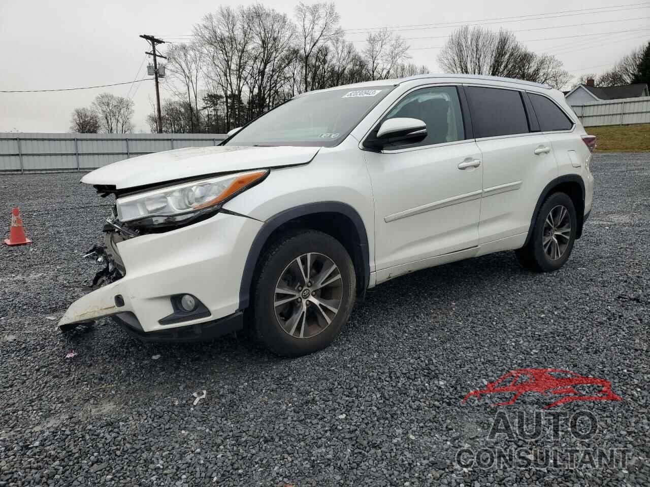 TOYOTA HIGHLANDER 2016 - 5TDJKRFHXGS335631