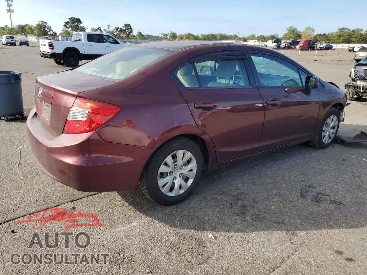 HONDA CIVIC 2012 - 19XFB2F50CE362358