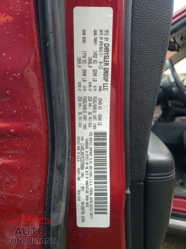 DODGE DURANGO 2014 - 1C4RDJAG7EC278980