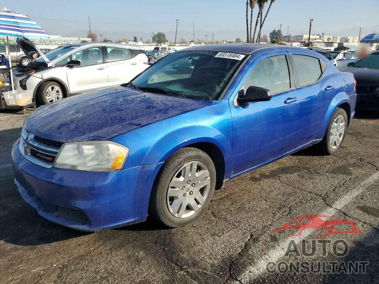 DODGE AVENGER 2012 - 1C3CDZAB4CN275436