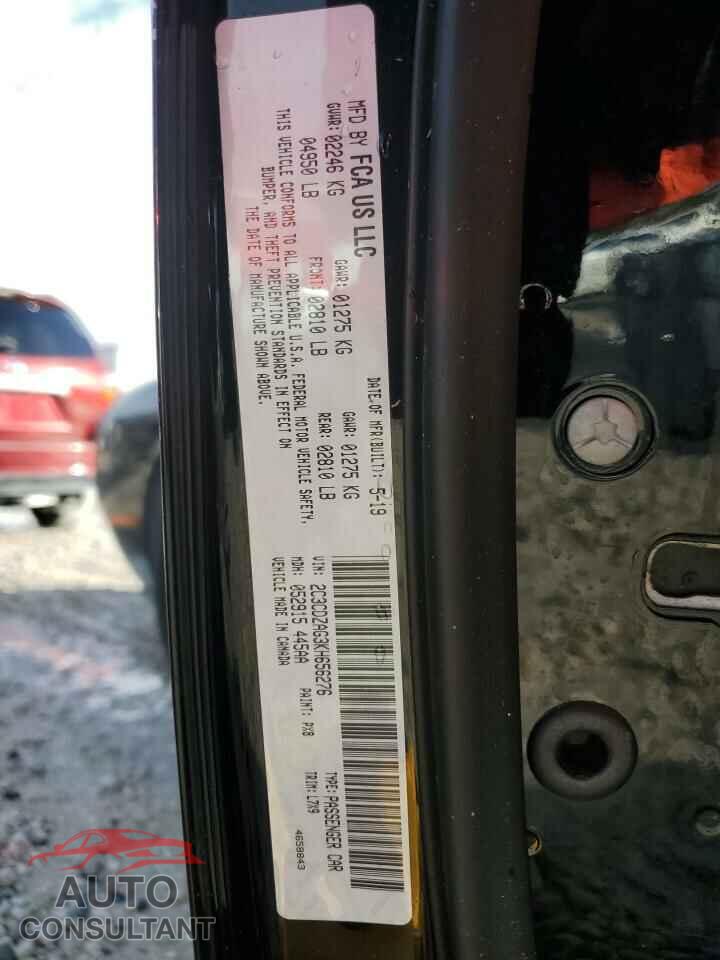DODGE CHALLENGER 2019 - 2C3CDZAG3KH656276