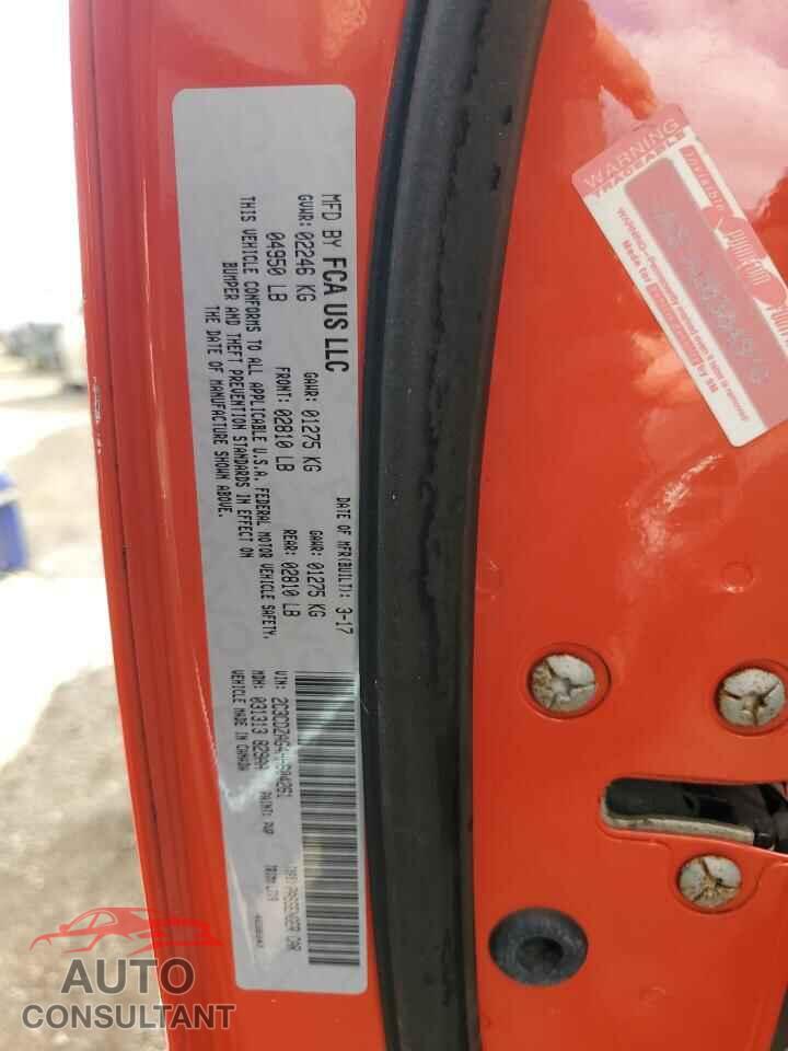 DODGE CHALLENGER 2017 - 2C3CDZAG4HH604261