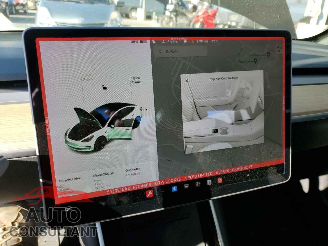 TESLA MODEL 3 2020 - 5YJ3E1EA6LF704666