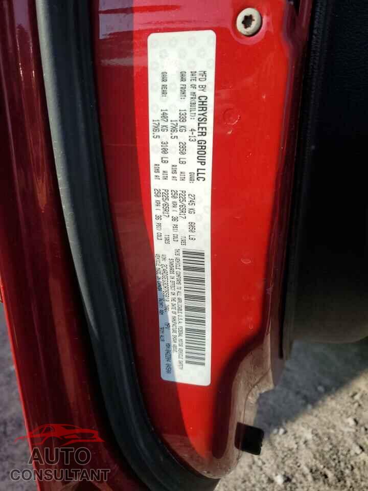 DODGE CARAVAN 2013 - 2C4RDGEG3DR765810