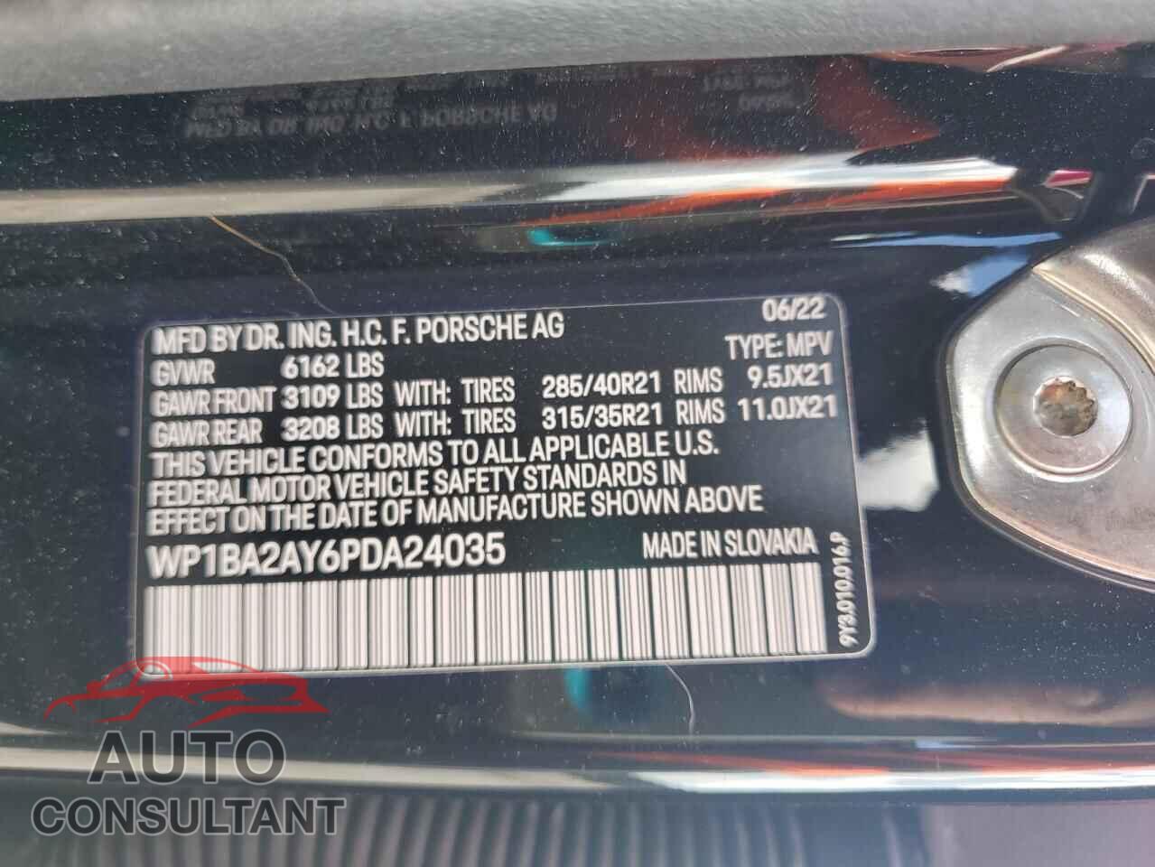 PORSCHE CAYENNE 2023 - WP1BA2AY6PDA24035