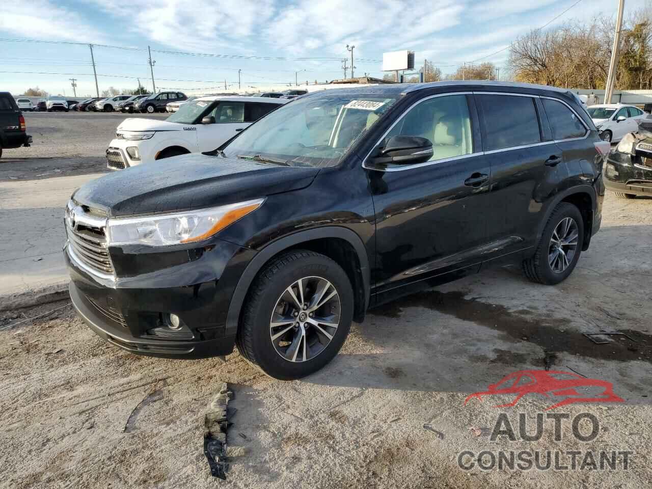 TOYOTA HIGHLANDER 2016 - 5TDJKRFH9GS348760